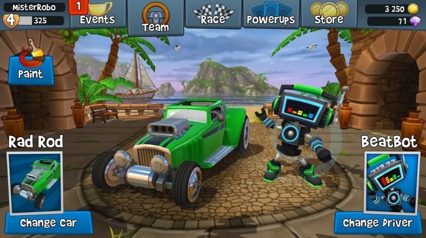 beach buggy racing 2 hack version game download